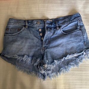 Free people jean shorts